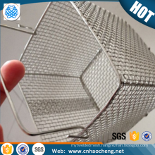 Customized shape 304 stainless steel wire mesh basket for high pressure washer